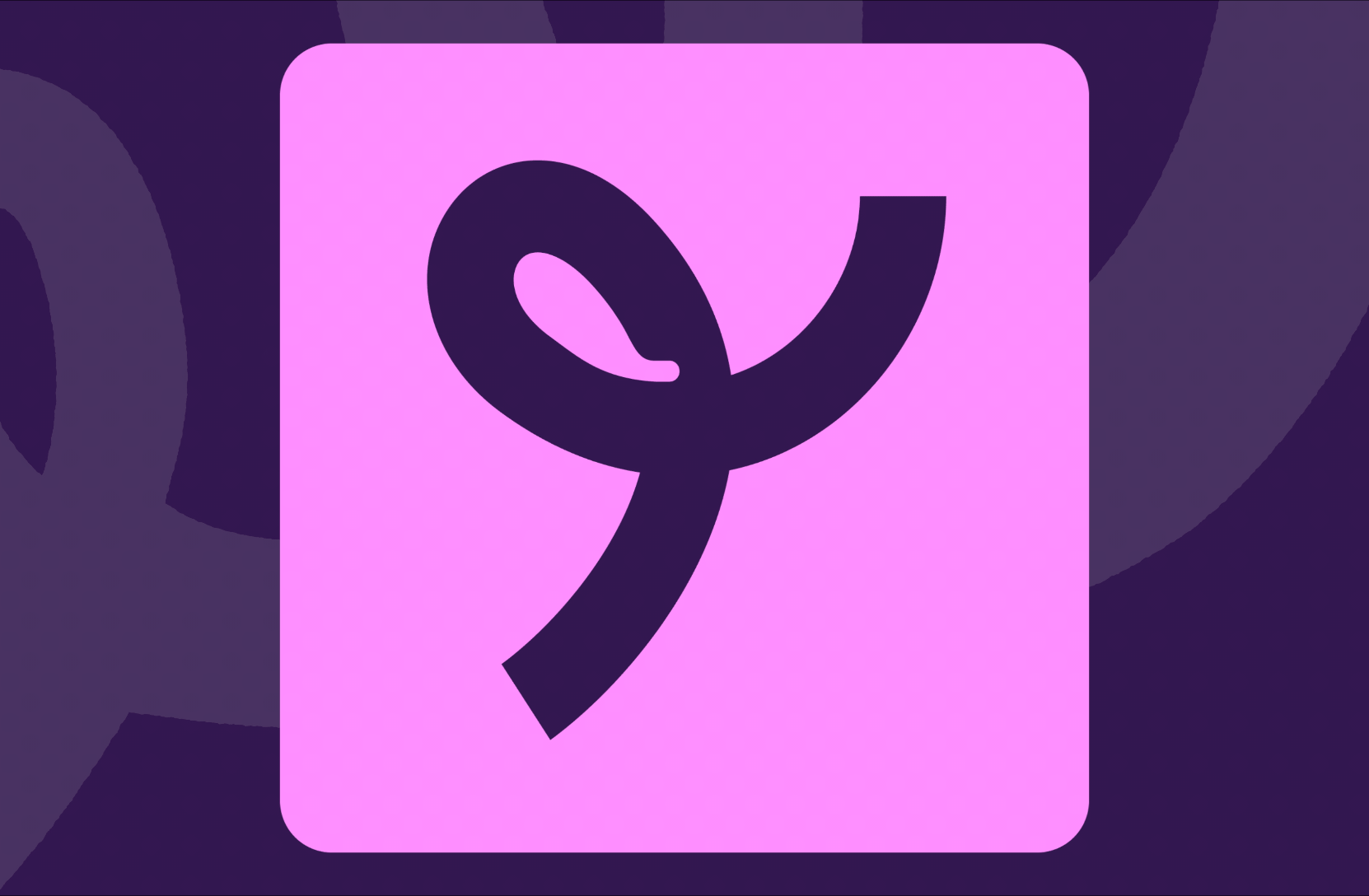 Animated Treams brand symbol in pink and dark purple