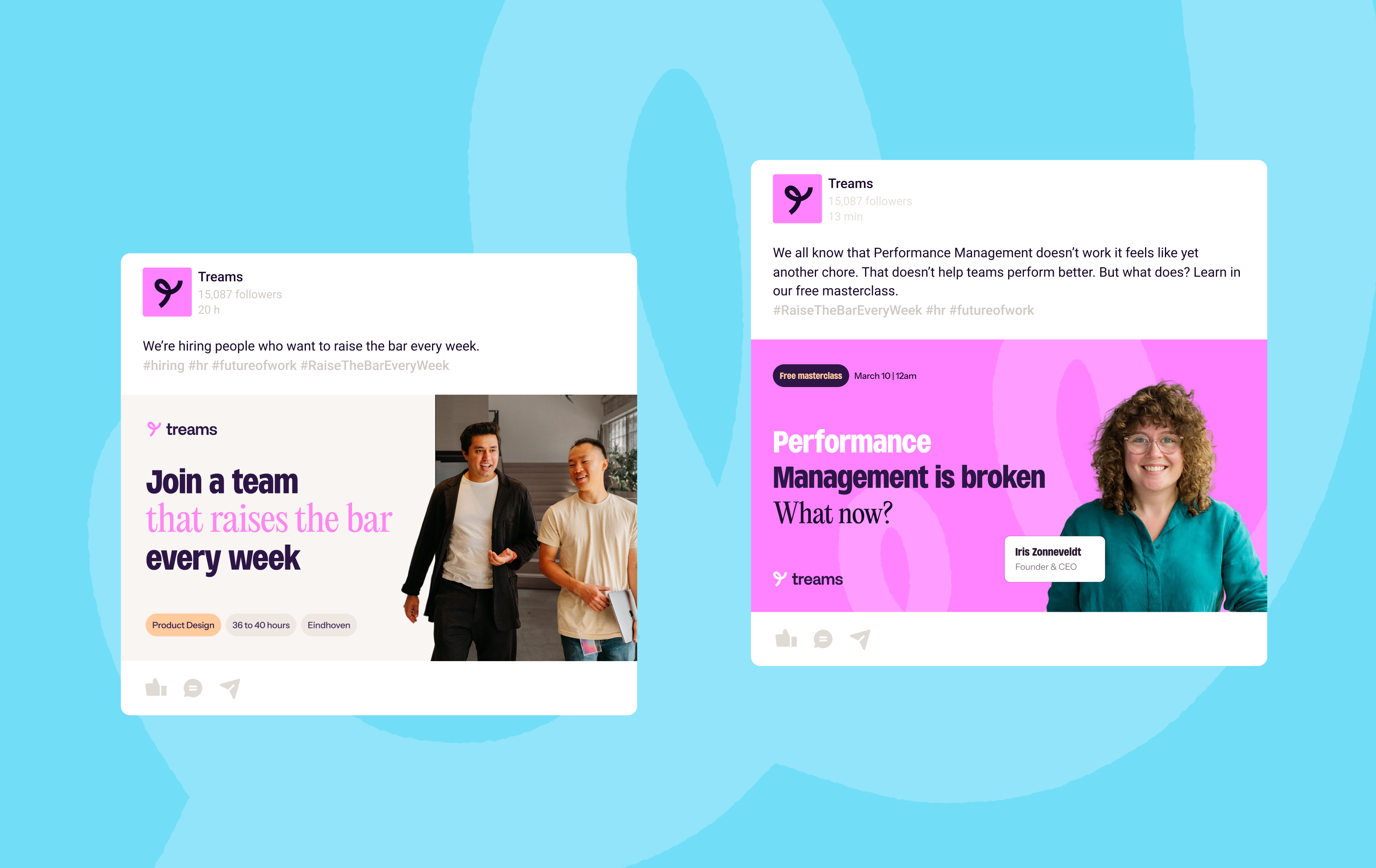 Treams social content examples