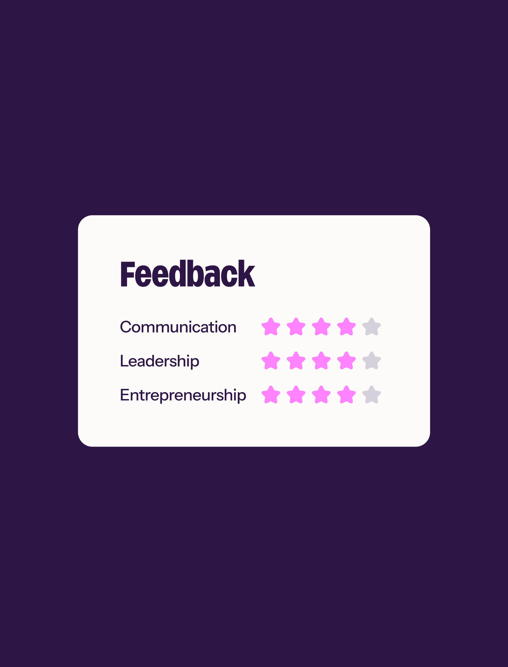 Treams feedback interface card